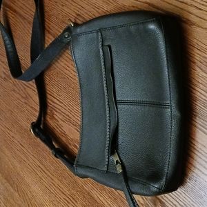 The Sak Black Leather Crossbody EUC
